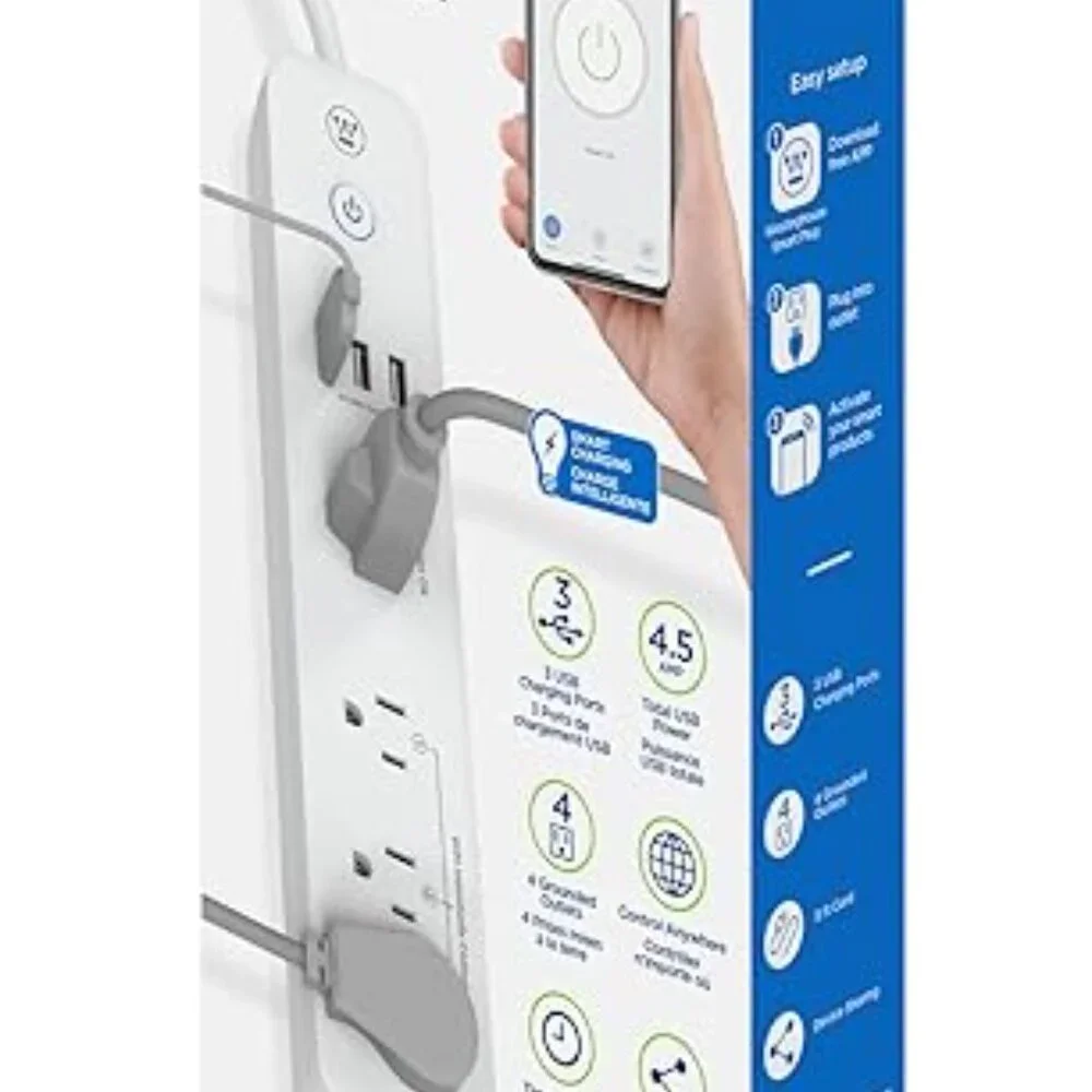 Westinghouse Wi-Fi Smart Power Strip Works w/ Alexa, Google Home